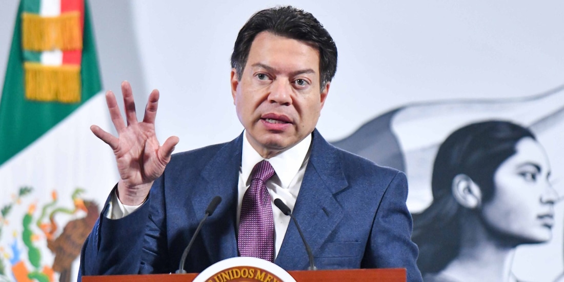 Mario Delgado, secretario de Educación Pública, el pasado 26 de marzo en Palacio Nacional.