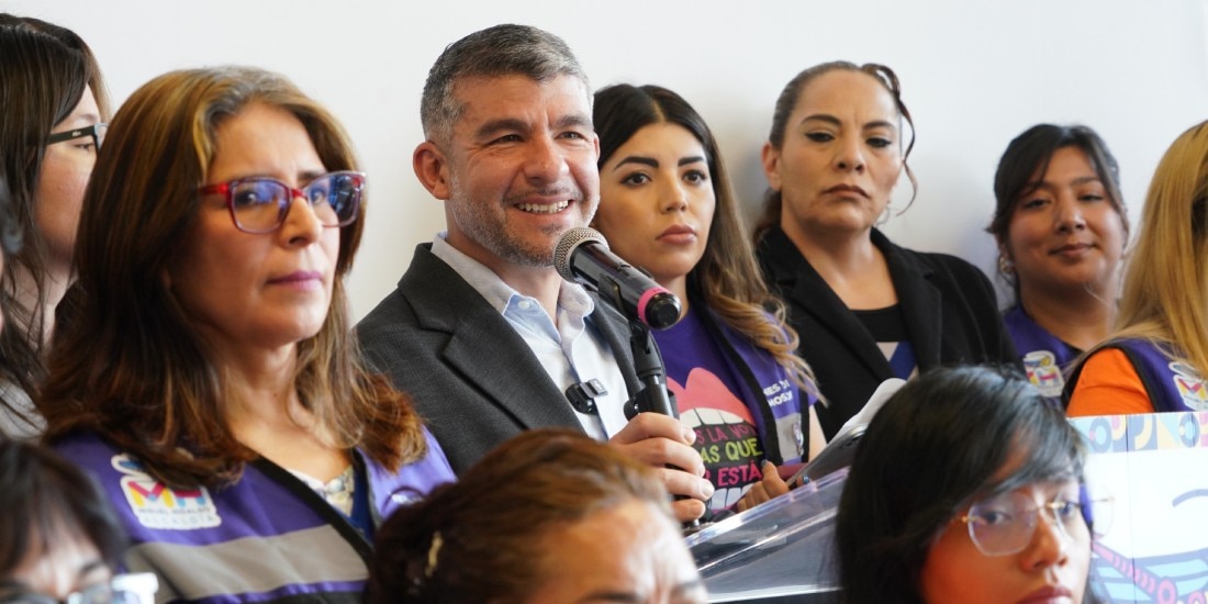 Mauricio Tabe anuncia refugio y casa violeta para la atención a mujeres víctimas de violencia.