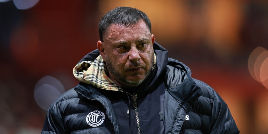 Antonio Mohamed en un partido con el Toluca