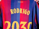 RODRI presume su nueva camiseta, ayer.