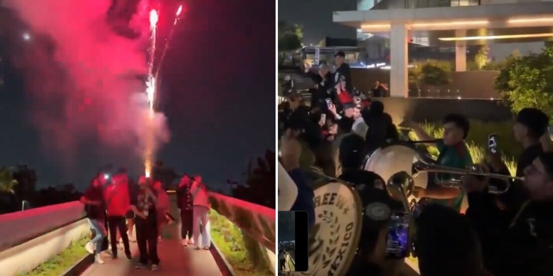 ¡Afición mexicana lo vuelve a hacer! Lleva ruidosa "serenata" a Inglaterra.