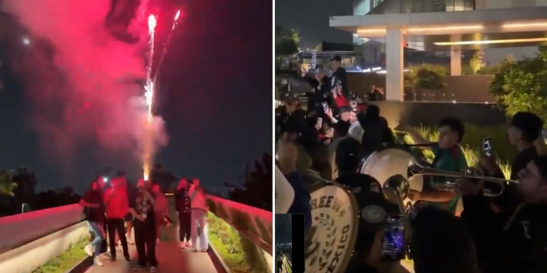 ¡Afición mexicana lo vuelve a hacer! Lleva ruidosa "serenata" a Inglaterra.
