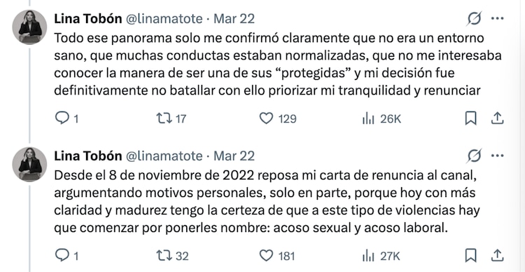 Publicación de Lina Tobón