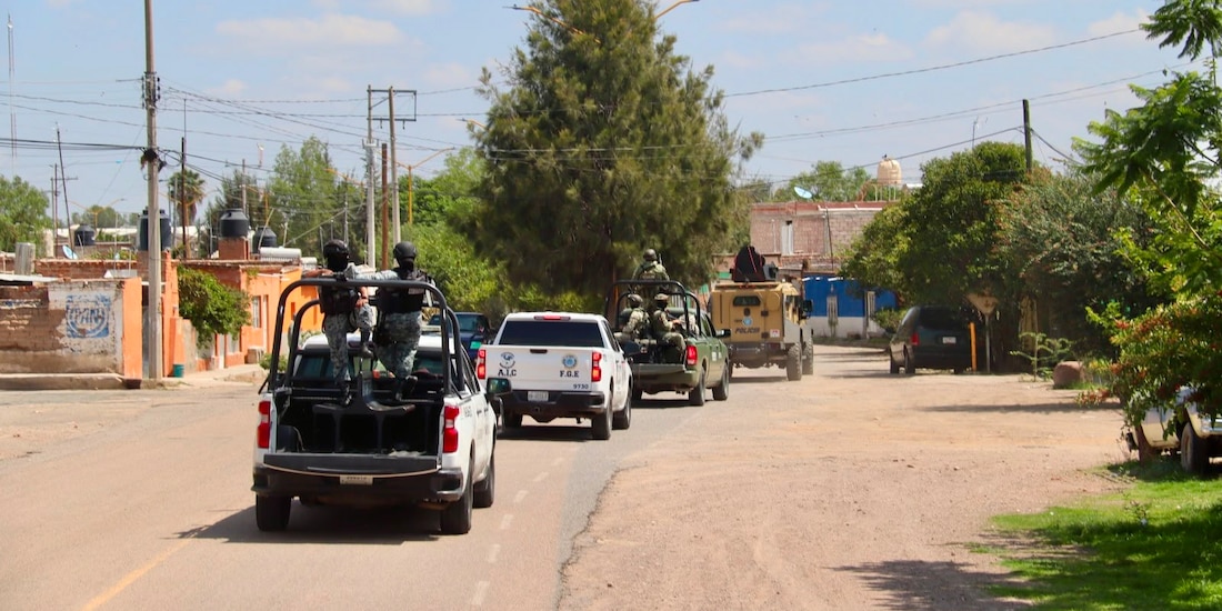 Fuerzas de seguridad en Aguascalientes.