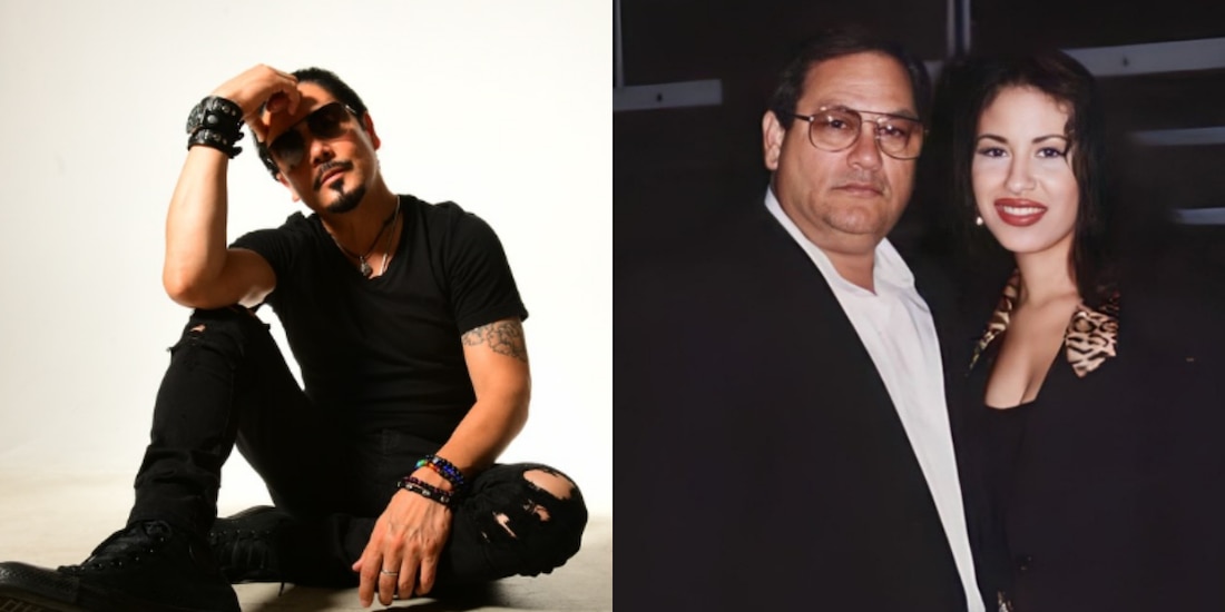 Chris Pérez y Abraham Quintanilla con Selena