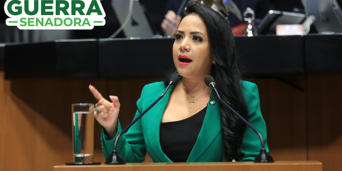 Juanita Guerra Mena, senadora del Partido Verde, promovente de la iniciativa.
