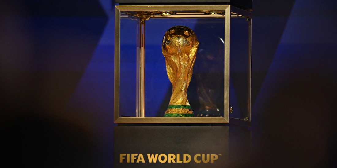 El trofeo original de la Copa Mundial de la FIFA.