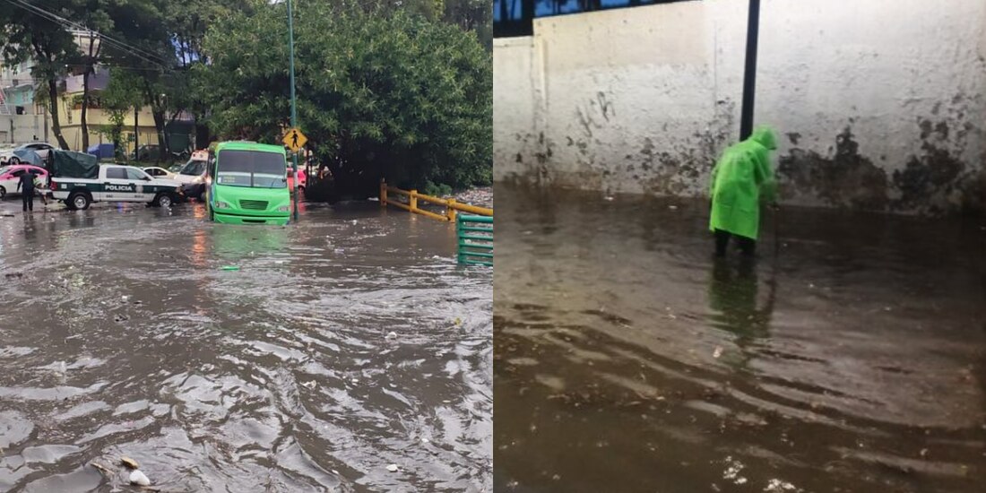 Se registran inundaciones y encharcamientos en diversas zonas