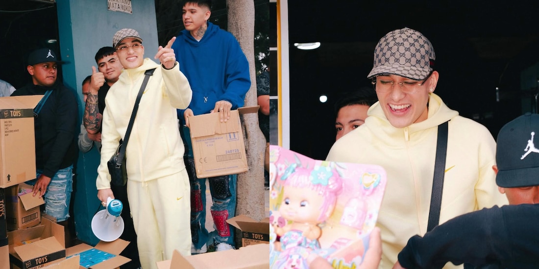 El Malilla se vuelve Rey Mago y lleva juguetes al Valle de Chalco.