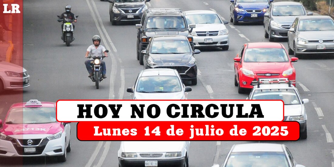 Consulta qué vehículos deben descansar este lunes 14 de julio de 2025 en la Ciudad de México y el Estado de México.