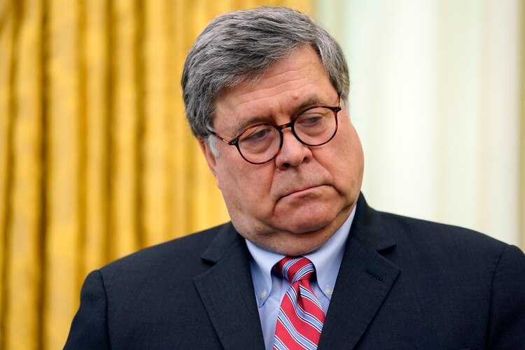 El Fiscal General de Estados Unidos, William Barr, el 28 de mayo de 2020.