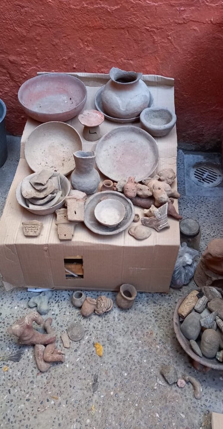 Piezas donadas al INAH.