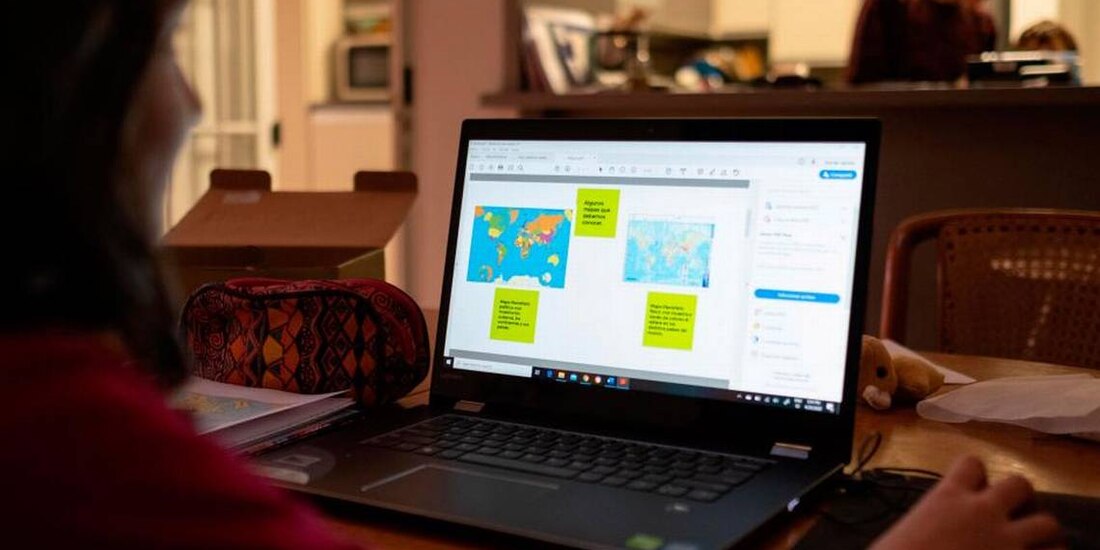 Clases virtuales desde casa.
